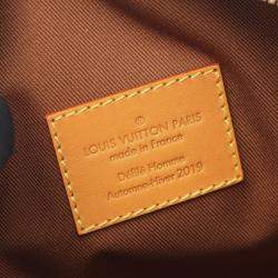 Pre Owned Louis Vuitton Soft Trunk Brown Monogram Coated Canvas Leather Shoulder Bag  