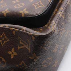 Pre Owned Louis Vuitton Josh Rucksack Pvc-Coated Canvas And Leather Monogram Macassar Brown/Black