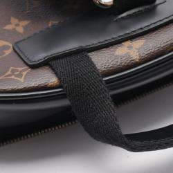 Pre Owned Louis Vuitton Josh Rucksack Pvc-Coated Canvas And Leather Monogram Macassar Brown/Black