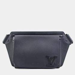 Pre Owned Louis Vuitton Louis Vuitton Body Bag Lv Aerogram Take Off Sling Leather Black