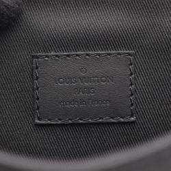 Pre Owned Louis Vuitton Fastline Wearable Wallet Shoulder Bag In Leather With Aerogram Pattern Black