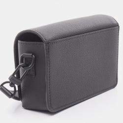 Pre Owned Louis Vuitton Fastline Wearable Wallet Shoulder Bag In Leather With Aerogram Pattern Black