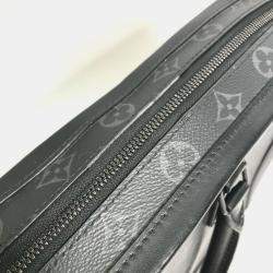 Pre Owned Louis Vuitton Monogram Eclipse Soft Trunk Briefcase/Handbag/2-Way Shoulder Bag/Business Bag In Canvas Black