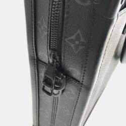 Pre Owned Louis Vuitton Monogram Eclipse Soft Trunk Briefcase/Handbag/2-Way Shoulder Bag/Business Bag In Canvas Black