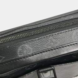 Pre Owned Louis Vuitton Monogram Eclipse Soft Trunk Briefcase/Handbag/2-Way Shoulder Bag/Business Bag In Canvas Black