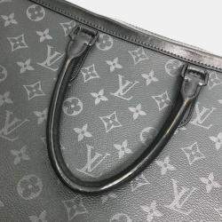 Pre Owned Louis Vuitton Monogram Eclipse Soft Trunk Briefcase/Handbag/2-Way Shoulder Bag/Business Bag In Canvas Black