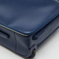 Pre Owned Louis Vuitton Indigo Epi Leather Pegase 55 Trolley Luggage