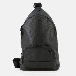 Pre Owned Louis Vuitton Racer Sling Bag Noir Monogram Shadow Backpack 