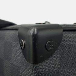Pre Owned Louis Vuitton Mini Soft Trunk Noir Damier Graphite Stamp