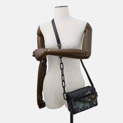 Pre Owned Louis Vuitton Mini Soft Trunk Noir Damier Graphite Stamp