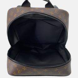 Pre Owned Louis Vuitton Dean Brown/Noir Monogram Macassar Canvas Backpack 