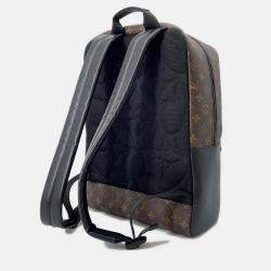Pre Owned Louis Vuitton Dean Brown/Noir Monogram Macassar Canvas Backpack 
