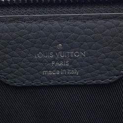 Pre Owned Louis Vuitton Sac Plat Black Monogram Taurillon Tote