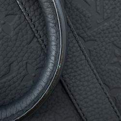 Pre Owned Louis Vuitton Sac Plat Black Monogram Taurillon Tote