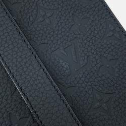 Pre Owned Louis Vuitton Sac Plat Black Monogram Taurillon Tote