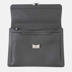Pre Owned Louis Vuitton Associe Cartable Noir Taiga Leather