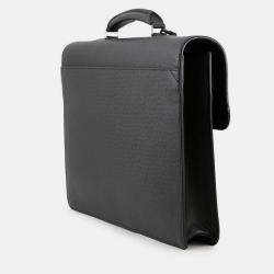 Pre Owned Louis Vuitton Associe Cartable Noir Taiga Leather