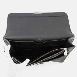Pre Owned Louis Vuitton Associe Cartable Noir Taiga Leather