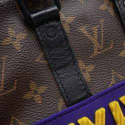 Pre Owned Louis Vuitton Keepall Noir Monogram LV Rubber Size XS