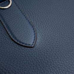 Pre Owned Louis Vuitton Cabas Voyage NV Navy Taurillon Leather