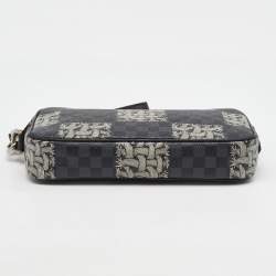 Pre Owned Louis Vuitton Damier Graphite Rope Pochette Volga