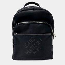 Pre Owned Louis Vuitton Black Fabric Damier-GÃ©ant Bongo Backpack