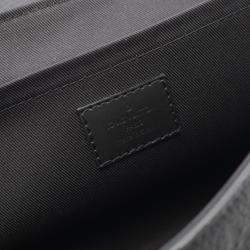 Pre Owned Louis Vuitton S Cape Shoulder Bag Leather Monogram Taurillon Black