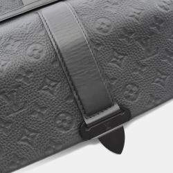Pre Owned Louis Vuitton S Cape Shoulder Bag Leather Monogram Taurillon Black