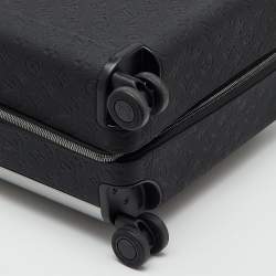 Pre Owned Louis Vuitton Black Taurillon Leather Horizon 55 Rolling Luggage