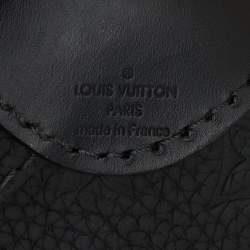 Pre Owned Louis Vuitton Black Taurillon Leather Horizon 55 Rolling Luggage