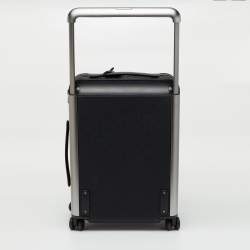 Pre Owned Louis Vuitton Black Taurillon Leather Horizon 55 Rolling Luggage