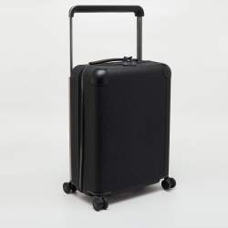 Pre Owned Louis Vuitton Black Taurillon Leather Horizon 55 Rolling Luggage