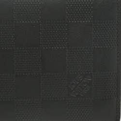 Pre Owned Louis Vuitton Black Damier Infini Leather Multiple Wallet