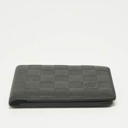 Pre Owned Louis Vuitton Black Damier Infini Leather Multiple Wallet