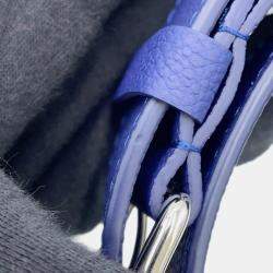 Pre Owned Louis Vuitton City Keepall Blue/White Monogram Bandana