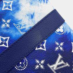 Pre Owned Louis Vuitton City Keepall Blue/White Monogram Bandana