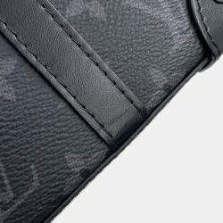 Pre Owned Louis Vuitton Soft Trunk / Wallet Noir Monogram Eclipse