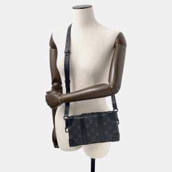 Pre Owned Louis Vuitton Soft Trunk / Wallet Noir Monogram Eclipse