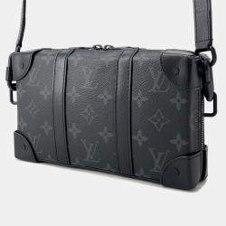 Pre Owned Louis Vuitton Soft Trunk / Wallet Noir Monogram Eclipse