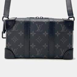 Pre Owned Louis Vuitton Soft Trunk / Wallet Noir Monogram Eclipse