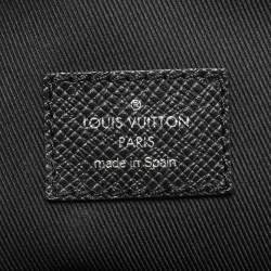 Pre Owned Louis Vuitton Black Taiga Leather Avenue Sling Bag