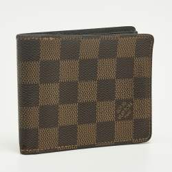 Pre Owned Louis Vuitton Damier Ebene Canvas Slender Wallet