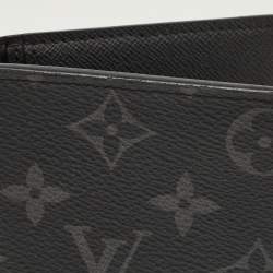 Pre Owned Louis Vuitton Monogram Eclipse Canvas Brazza Wallet