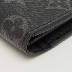 Pre Owned Louis Vuitton Monogram Eclipse Canvas Brazza Wallet