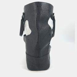 Pre Owned Louis Vuitton Monogram Empreinte With Holes Pm Tote Leather Noir Black