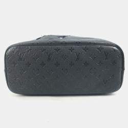 Pre Owned Louis Vuitton Monogram Empreinte With Holes Pm Tote Leather Noir Black