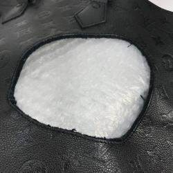 Pre Owned Louis Vuitton Monogram Empreinte With Holes Pm Tote Leather Noir Black