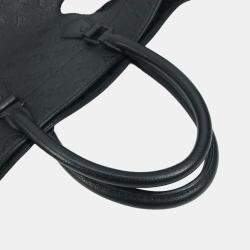 Pre Owned Louis Vuitton Monogram Empreinte With Holes Pm Tote Leather Noir Black