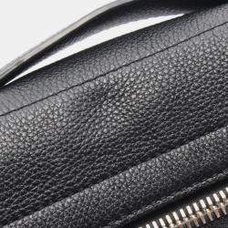 Pre Owned Louis Vuitton Seoul Trunk Shoulder Bag Leather Lv Colorado Black