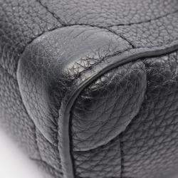 Pre Owned Louis Vuitton Seoul Trunk Shoulder Bag Leather Lv Colorado Black